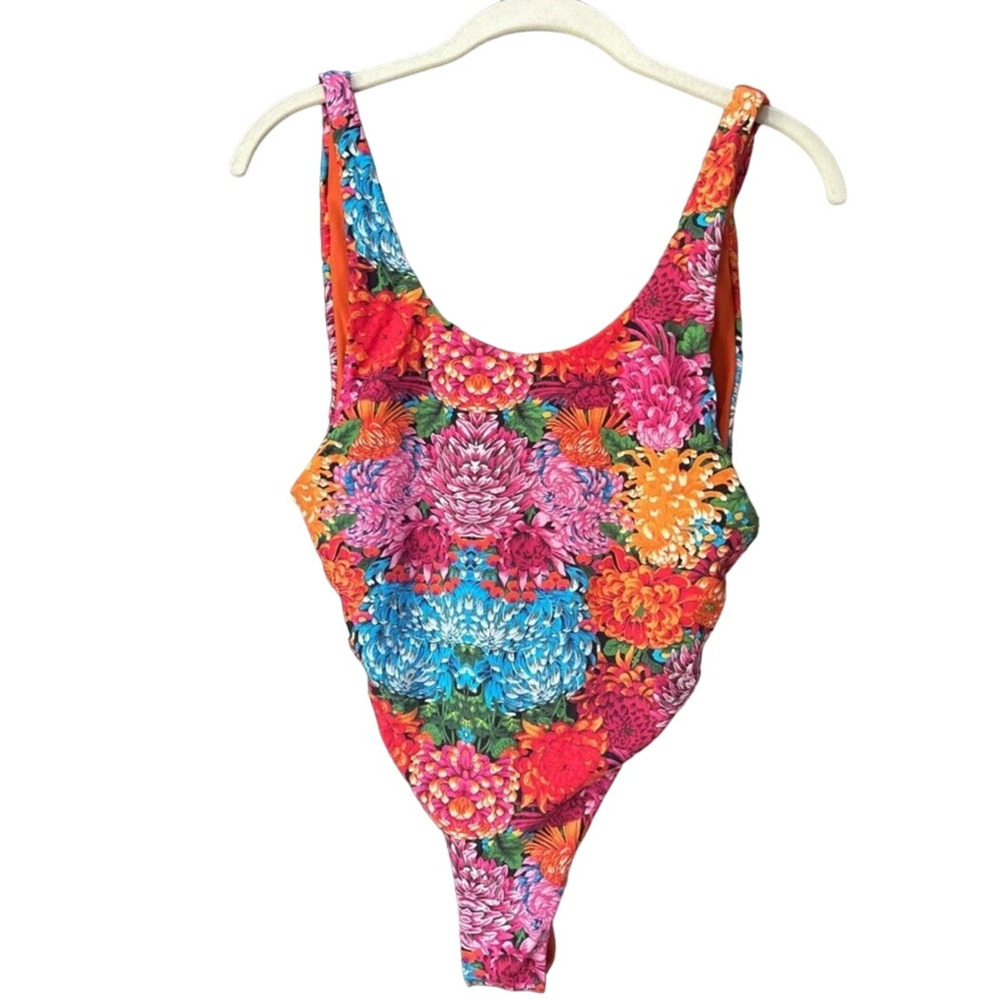 New FREE PEOPLE Reina Olga Funky Print One-Piece Swimsuit $190 SIZE 3 - 8/10 - Picture 4 of 7